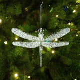 Yeknu Xmas Tree Transparent Snowflake Hanging Ornaments Acrylic Pendant 2024 Christmas Decoration for Home Navidad Gifts New Year