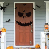 Yeknu New Halloween Decoration,Skull,Pumpkin,Halloween Horror Door Stickers, Felt Wall Stickers,Room Decor