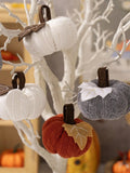 Yeknu 1PC home decoration ornaments Thanksgiving Harvest Day knitted pumpkin can be used as ornaments, banners, banners, and flags