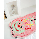 Yeknu Art Cute Pink Cozy Bedroom Carpet Modern Home Decoration Aesthetics Girls Room Coffee Table Rug Balcony Rugs Tapete Alfombra IG