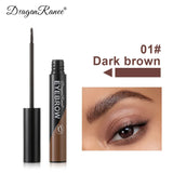 Yeknu Peel-off Eyebrow Gel Natural Brow Tattoo Black Brown Tint Makeup Waterproof Lasting Eye Brow Enhancers Liquid Gel Tear Wear Easy