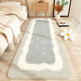 Yeknu Gradient Cozy Soft Bedroom Carpet Art Minimalist Wavy Girl Room Home Decoration Modern Aesthetics Balcony Rug ковер tapete سجادة