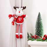 Yeknu Christmas Dolls Curtain Buckle Santa Claus Snowman Ornament Merry Christmas Decoration for Home Navidad Gifts New Year 2025