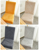 Yeknu Thick Three-dimensional Pattern Solid Color Chair Cover Modern Minimalist All Inclusive Seat Cover Anti Slip Soft Chair Covers