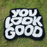 Yeknu Tufted You Look Good Rug Custom Handmade Rug, Tufted Rug, Living Room Rug, Rug For Funny Bedroom, Cute Fun Bath Mat