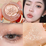 Yeknu Monochrome Eyeshadow Palette Diamond Glitter Discoloration Eyeshadow Highlighter Sequins Waterproof Lasting Eyes Makeup Pigments