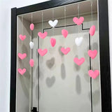 Yeknu New Heart Shaped Curtain Door Hanging Decoration Korean Style String Pendant High Beauty Curtain Partition Door Girls Room Decor