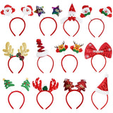 Yeknu Christmas Headband Kids Adult Santa Claus Elk Xmax Tree Hair Accessories Photo Props Christmas Decoration 2024 New Year Gifts