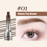 Yeknu Air Cushion Wild Eyebrow Painting Paste Square Brush Tea Brown Pressing 3D Dye Dip Eyebrow Enhancers Cream Hairline Modification