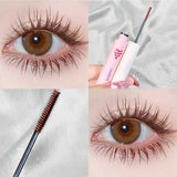 Yeknu Black Head Mascara Ultra-fine Small Brush Lengthening 3D Lash Eyelash Extension Eye Lashes Long-wearing Black Color Mascara