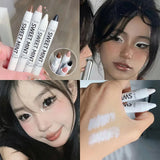 Yeknu White Eyeliner Multicolour Shiny Glitter Eyeshadow Pencils Eye Tip Brightening Waterproof High-gloss Silkworm Pen Eye Makeup