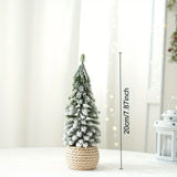 Yeknu Mini Christmas Tree Artificial Small Snow Pine Xmas Tree Decorations New Year Party Ornaments Gifts Home Table Decor