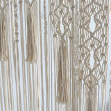 Yeknu Woven Macrame Curtain Tapestry Handmade Cotton Rope Window Door CurtainTapestry Bohemia Wedding Backdrop Taspetry Boho Decor