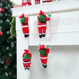 Yeknu Santa Claus Climbing Ladder Pendant Merry Christmas Decoration For Home 2024 Navidad Cristmas Tree Ornament 2025 New Year Gift