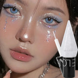 Yeknu Pearlescent Diamond Gold Liquid Eyeshadow Eyeliner Stick Waterproof Glitter Sequins Rose Gold White Eyeliner Pen Korean Makeup