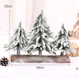 Yeknu Mini PE Christmas Tree Decoration Pine Topping Table Christmas Tree Christmas Home Party Wedding Decoration New Year Gift