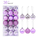 Yeknu 1box Christmas Balls Christmas Tree Ornaments Ball Xmas Hanging Tree Pendants Home Party Decor New Year Gift Noel Navidad