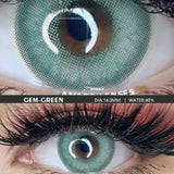 Yeknu Color Contact Lenses for Eyes 2pcs TAYLOR GRAY Green Colored Lenses Beautiful Pupil Yearly Makeup Cosmetic ContactLens