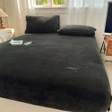 Yeknu 2024 New Comfortable and Warm A-class High Weight Milk Velvet Single Item Bed Sheet