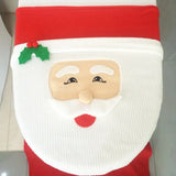 Yeknu New Cute Christmas Toilet Seat Covers Creative Santa Claus Bathroom Mat Xmas Supplies for Home New Year Navidad Gift Decor