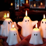 Yeknu Halloween Ghost Candle Creative Ornaments Atmosphere Candle With Spooky Design Luxury Gift Fragrance Candle Party Desktop Decor