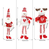 Yeknu Christmas Dolls Curtain Buckle Santa Claus Snowman Ornament Merry Christmas Decoration for Home Navidad Gifts New Year 2025