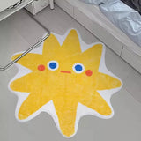 Yeknu Lovely Printing Star Bedroom Rug Cartoon Kids Room Bedside Mat Soft Living Room Carpet Floor Pad Kawaii Home Nursery Decor