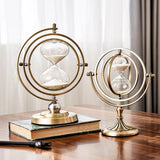 Yeknu Nordic Creative Retro Metal Hourglass Timer TV Cabinet Porch Decoration Hourglass Timer Office Home Decoration Ornaments