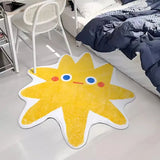 Yeknu Lovely Printing Star Bedroom Rug Cartoon Kids Room Bedside Mat Soft Living Room Carpet Floor Pad Kawaii Home Nursery Decor