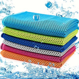 Yeknu 1Pcs Quick-Drying Sports Towel with Storage Box and Cooling Ice Blanket for Outdoor Fitness and Camping