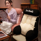 Yeknu orduroy bedside large backrest, soft bag on bed, waist protection cushion, sofa cushion office chair waist cushion