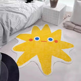 Yeknu Lovely Printing Star Bedroom Rug Cartoon Kids Room Bedside Mat Soft Living Room Carpet Floor Pad Kawaii Home Nursery Decor