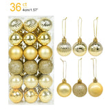 Yeknu 1box Christmas Balls Christmas Tree Ornaments Ball Xmas Hanging Tree Pendants Home Party Decor New Year Gift Noel Navidad