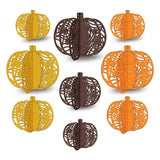 Yeknu 3pcs Halloween Paper Pumpkin Desktop Ornaments Trick or Treat Packaging Favors Festive Party Halloween Party Decoration 2024