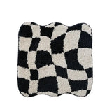 Yeknu Retro Geometry Tufted Seat Cushion Soft Loop Fleece Breathable Round Square Chair Mat Cushion Office Sedentary Anti-slip Mats