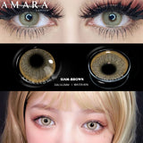 Yeknu 1Pair Color Lens RUSSIA Series Color Contact Lenses Beautiful Pupil Contact Lens Yearly Use Cosmetic Beauty Eye Lenses