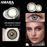 Yeknu 1pair Natural GRAY Contact Lenses for Color Eyes Soft Beauty Contact Lenses Eye Cosmetic Color GRAY Lens Eye Makeup