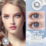 Yeknu MIKI Series1 Pair Colored Contact Lenses Natural Look Brown Eye Lenses Gray Contact Blue Lenses Fast Delivery Green Eye