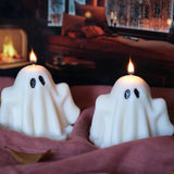 Yeknu Halloween Ghost Candle Creative Ornaments Atmosphere Candle With Spooky Design Luxury Gift Fragrance Candle Party Desktop Decor