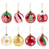 Yeknu 6Pcs/box 6cm Christmas Ball Ornaments Xmas Tree Hanging Pendant Christmas Decorations for Home Navidad Natal New Year Gift