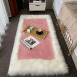 Yeknu New Round-Shaped Carpet Imitation Wool Thickened Bedroom Bedside Mat Fashion Bay Window Balcony Coffee Table Mat Room Decoration