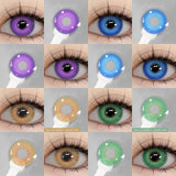 Yeknu 2pcs Cosplay Anime Lenses for Eyes NEBULA Series Makeup Beauty colored Contact lens Anime Accessories  Cosmetic lense