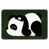 Yeknu Cartoon Tufting Panda Bathroom Mat Soft Animal Bedside Rug Floor Pad Bathmat Bedroom Doormat Carpet Aesthetic Home Room Decor