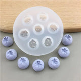 Yeknu 3D Blueberry Raspberry Candle Mold Simulation Fruit Fondant Silicone Mould DIY Chocolate Cookie Baking Mold Cake Decorating Tool