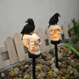 Yeknu Halloween Outdoor Light Skeleton Ghost Horror Grimace Party Decor for Courtyard Home Holiday Lighting Garden Decoration