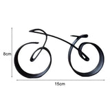 Yeknu Sophisticated Cyclists Decor Wire Framed Bicycle Sculpture Minimalistic Style Fine Workmanship Home Decoration Gift for Cyclists