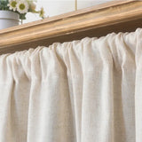 Yeknu Nordic Style Short Curtains for kitchen Solid Cotton Linen Curtain Wine Cabinet Door Window Small Curtains Wardrobe Curtain