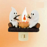 Yeknu Halloween Decoration  GHOSTS ROASTING CAMPFIRES MORES Chost Design Lamp Halloween Home Decorations