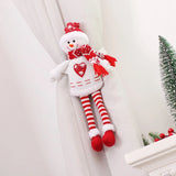 Yeknu Christmas Dolls Curtain Buckle Santa Claus Snowman Ornament Merry Christmas Decoration for Home Navidad Gifts New Year 2025