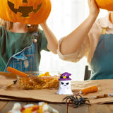 Yeknu Halloween Micro Landscape Miniature Figurines Resin Craft Mini Fairy Garden Ornaments Cute Pumpkin Ghost Vampire Decoration